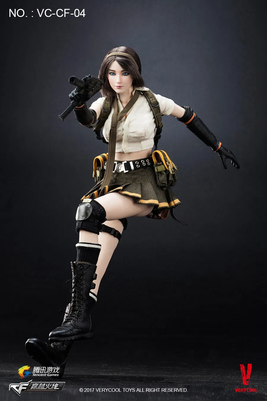 1:6 Tencent Games : Crossfire - Double Agent Zero Female Custom Figure Verycool