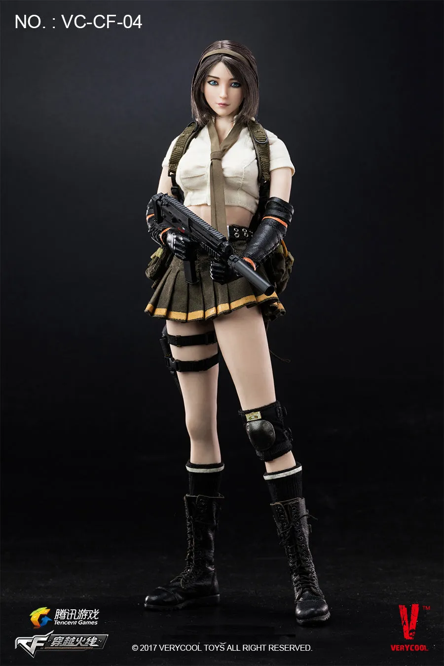 1:6 Tencent Games : Crossfire - Double Agent Zero Female Custom Figure Verycool