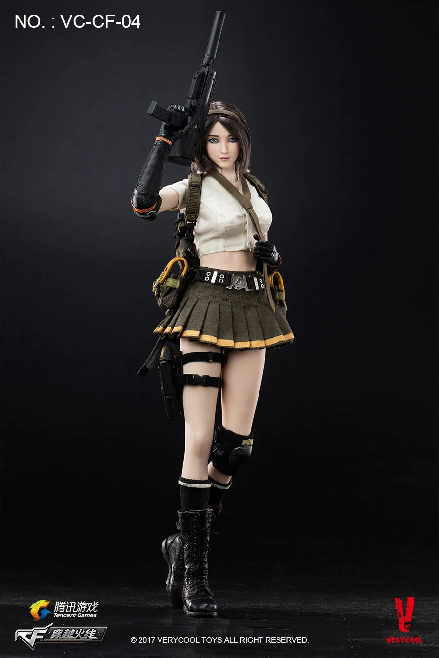 1:6 Tencent Games : Crossfire - Double Agent Zero Female Custom Figure Verycool