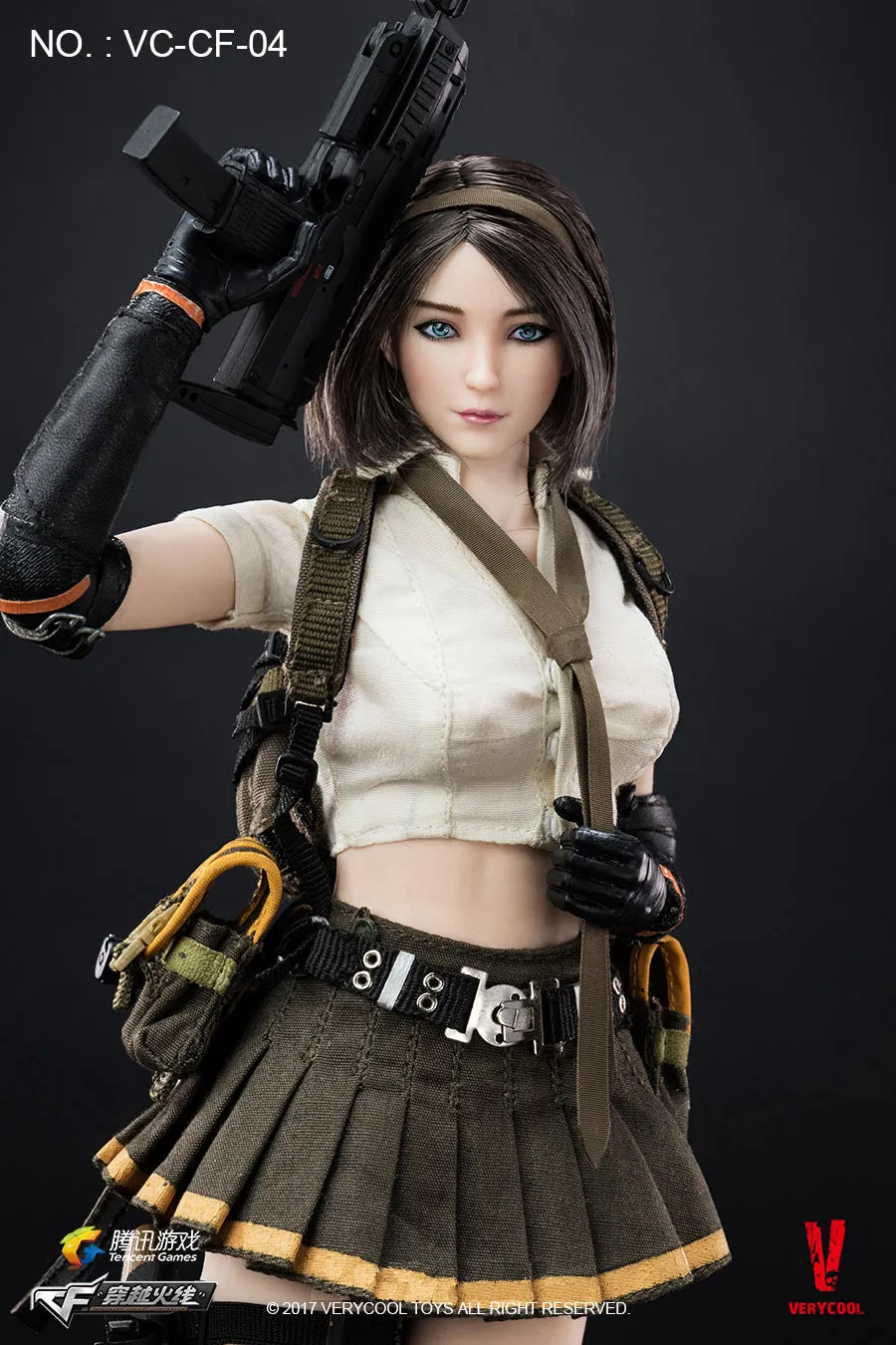 1:6 Tencent Games : Crossfire - Double Agent Zero Female Custom Figure Verycool