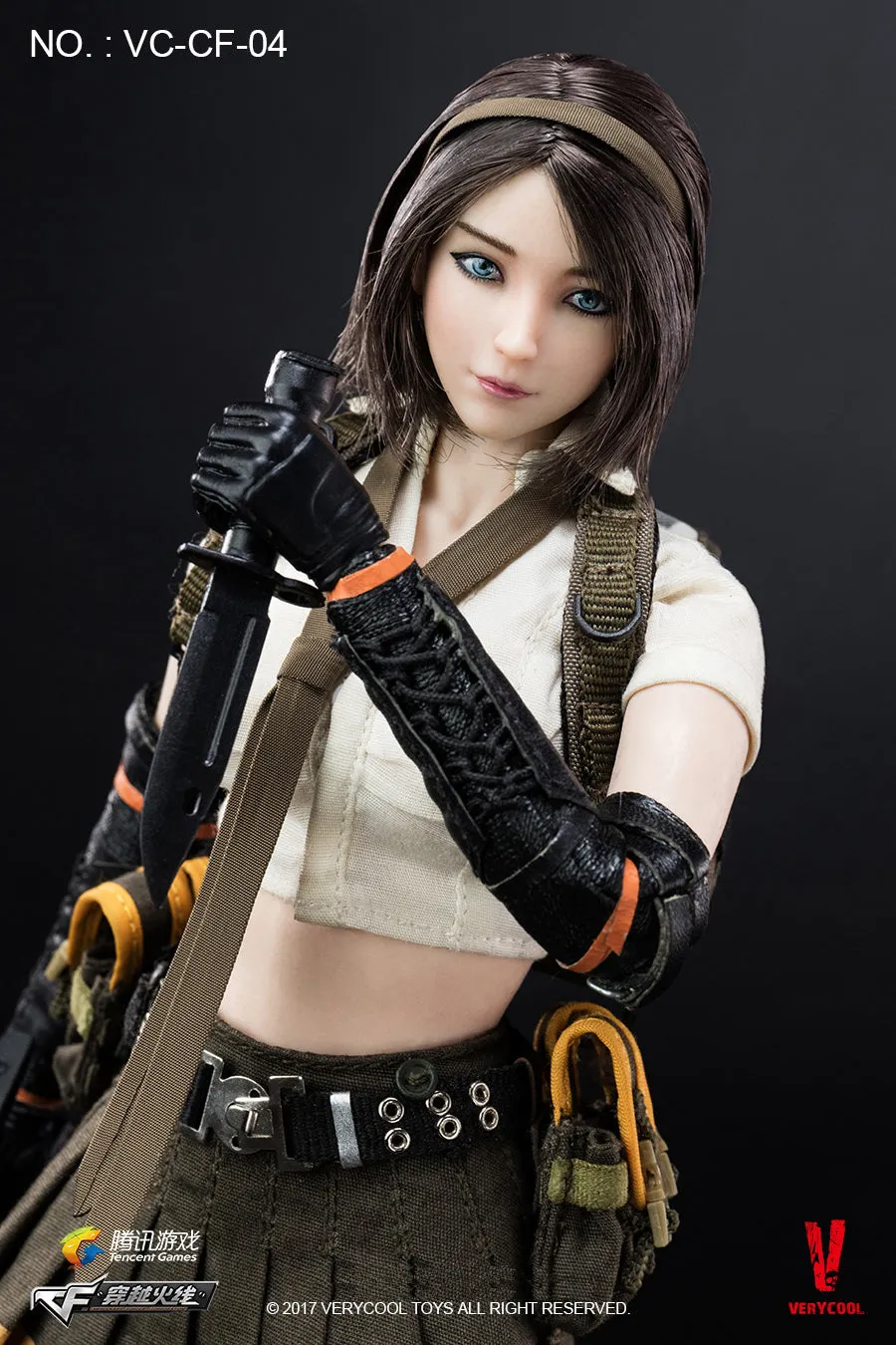 1:6 Tencent Games : Crossfire - Double Agent Zero Female Custom Figure Verycool