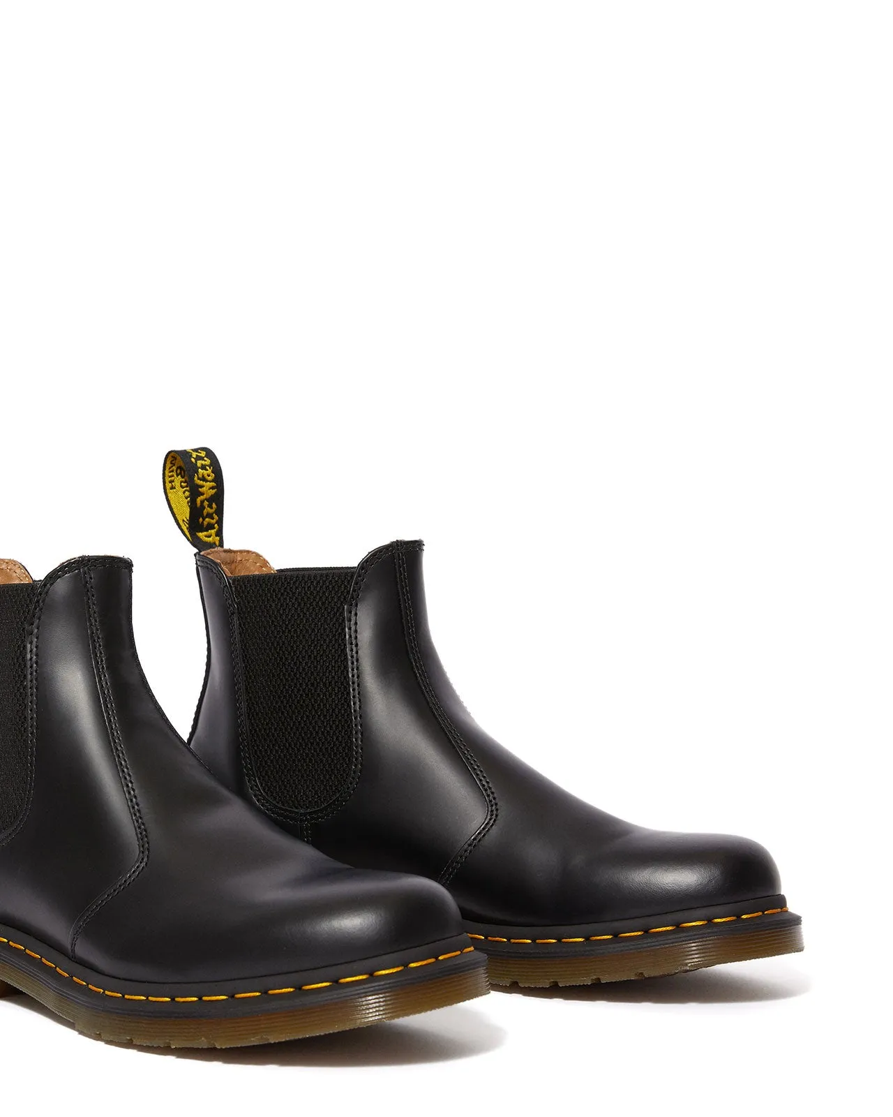 2976 Chelsea Black Yellow Stitch Boot