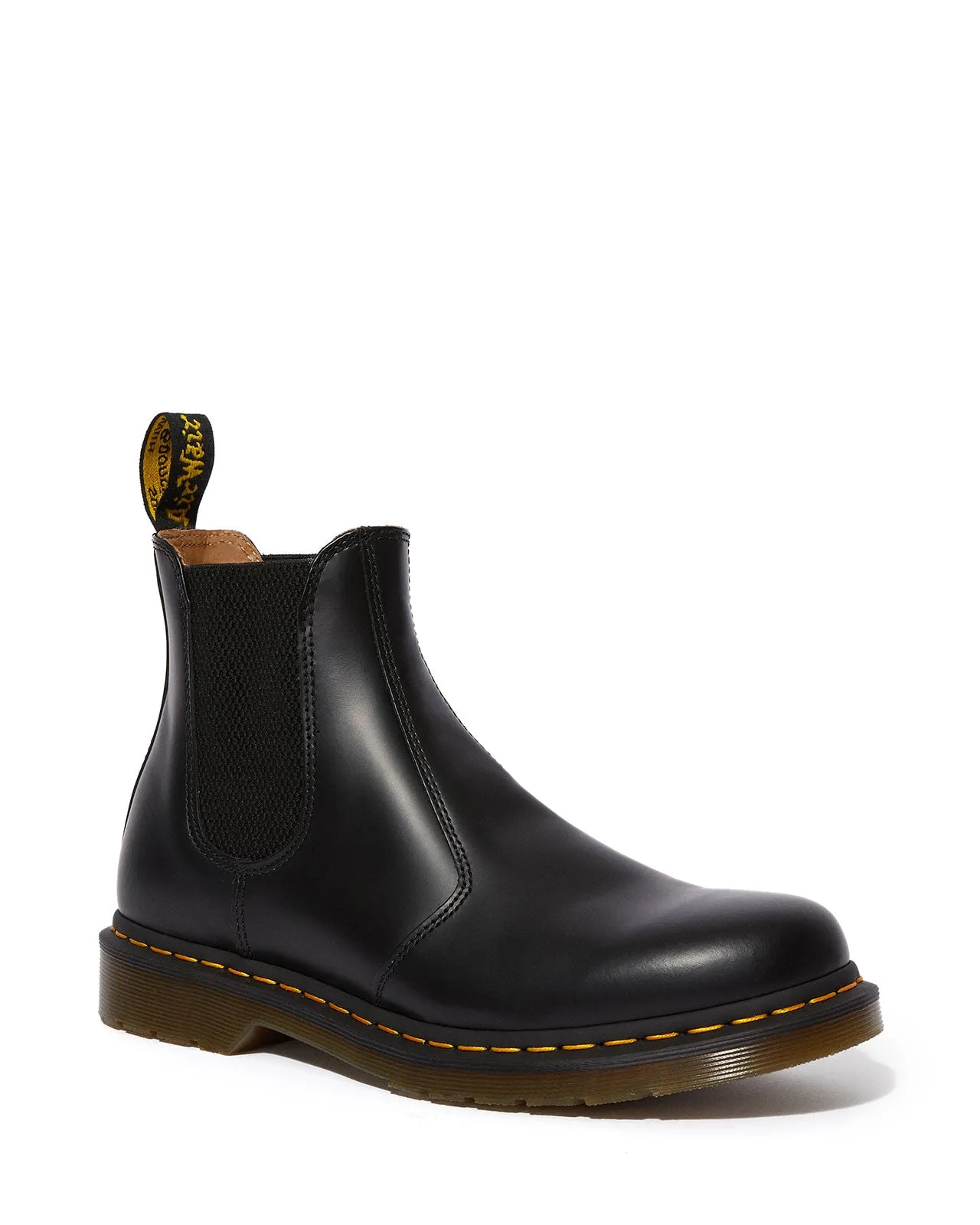 2976 Chelsea Black Yellow Stitch Boot