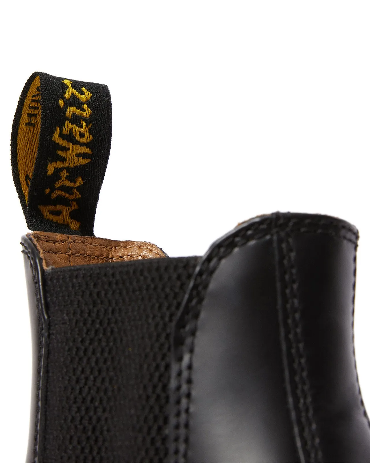 2976 Chelsea Black Yellow Stitch Boot