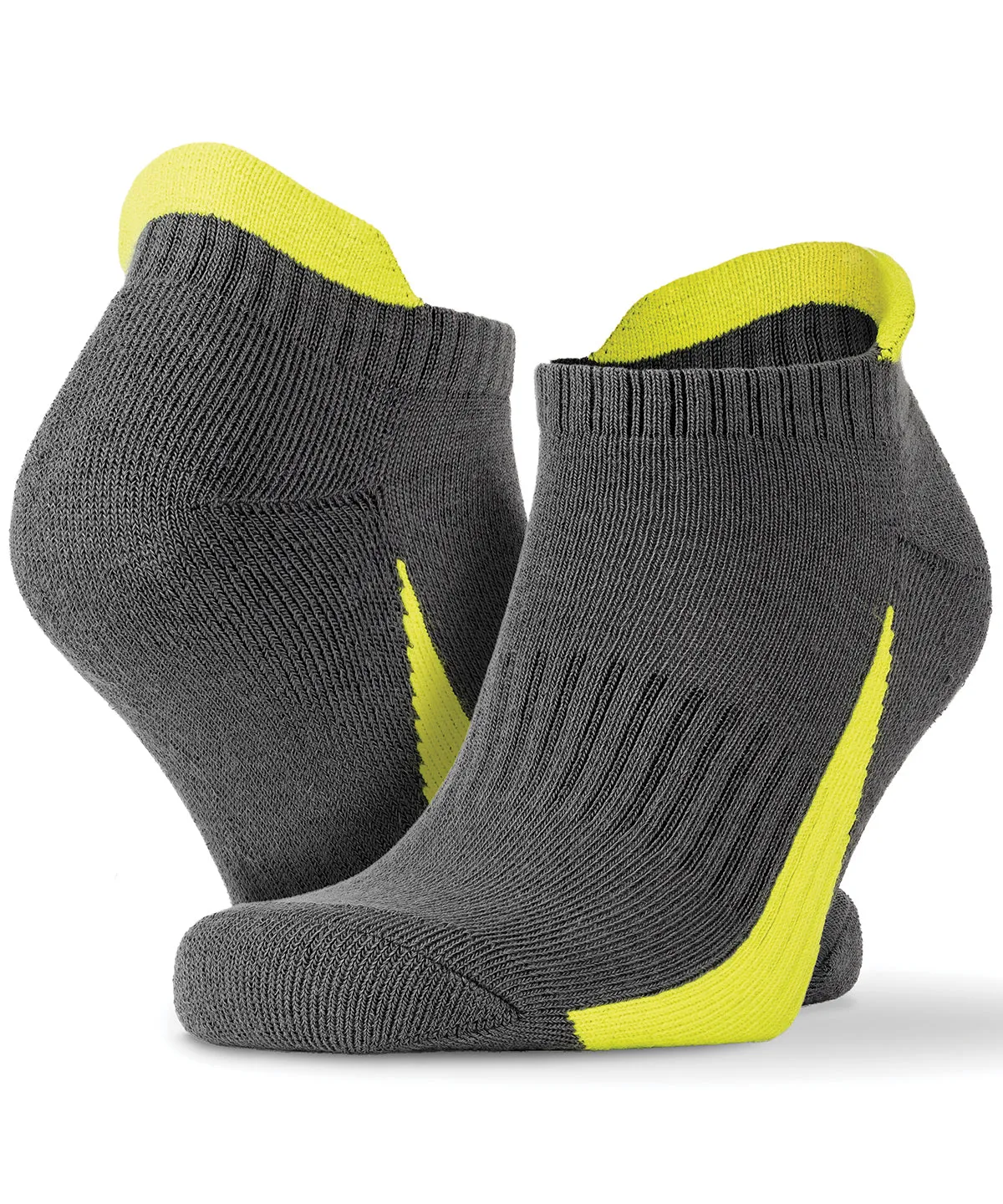 3-pack sports sneaker socks | Grey/Lime