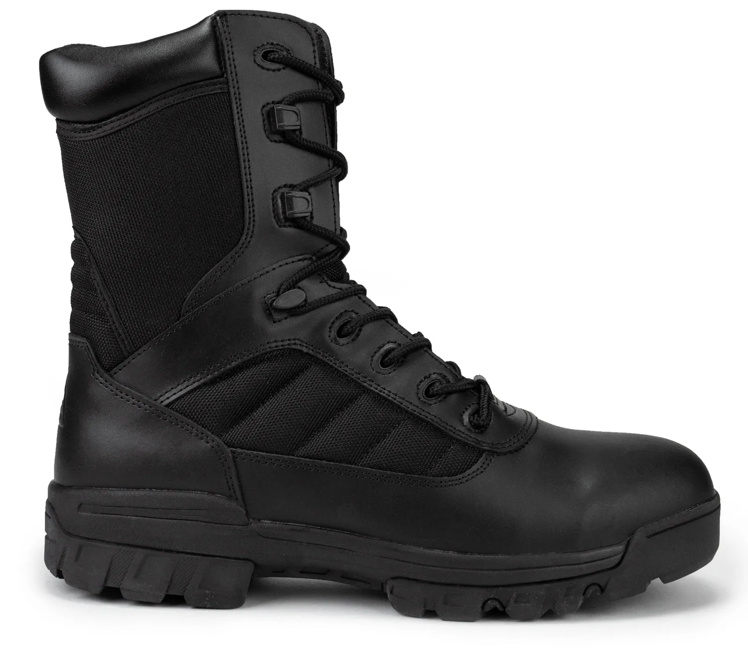 8" CoolMax Ryno Gear Tactical Combat Side Zip Boots (Black)