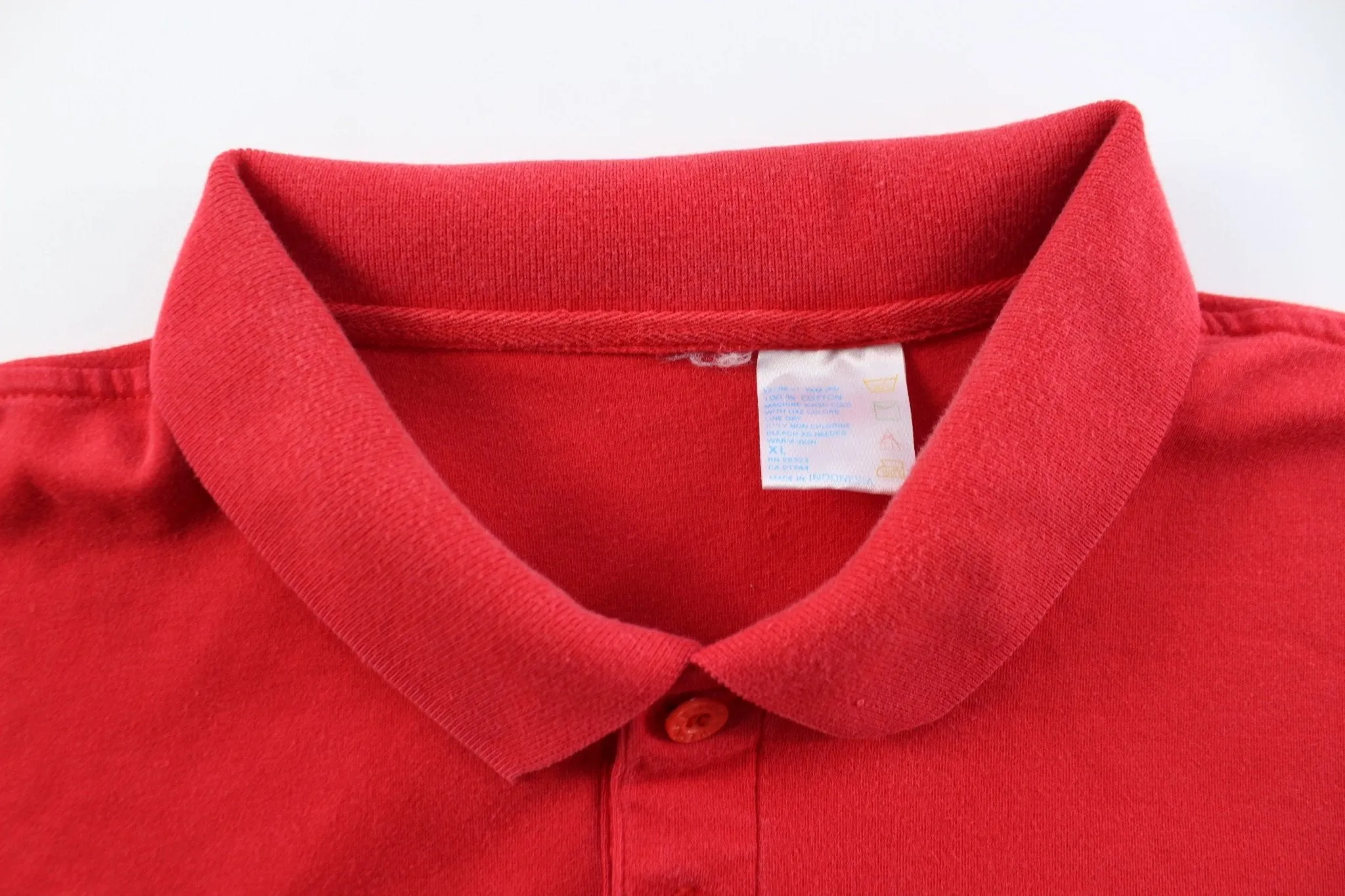 90's Nike Embroidered Logo Red Staff Button Up