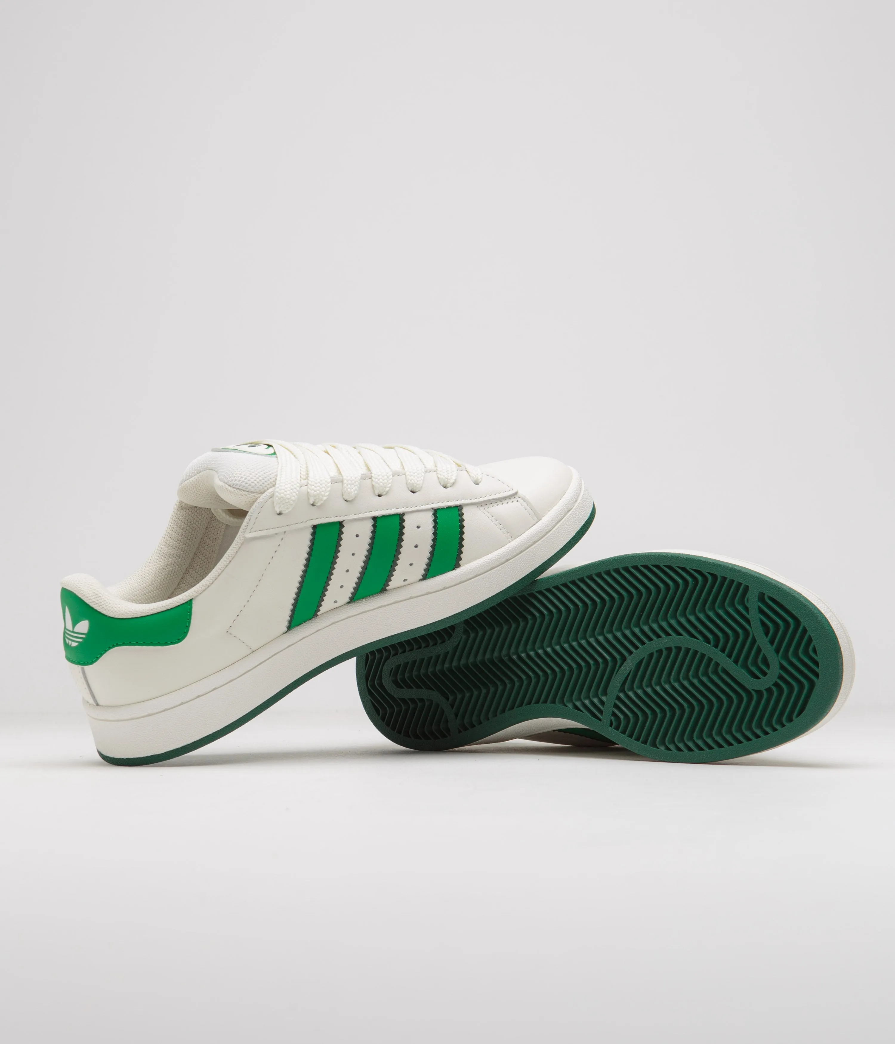 Adidas Campus 00s Shoes - Core White / Green / Off White