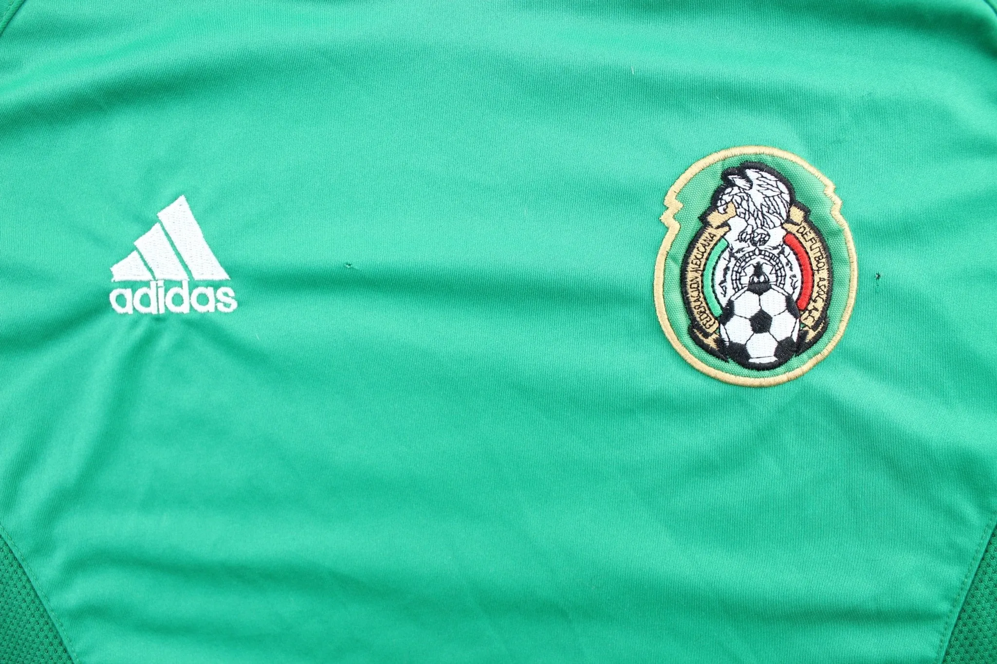 Adidas Embroidered Logo Mexico Green Soccer Jersey