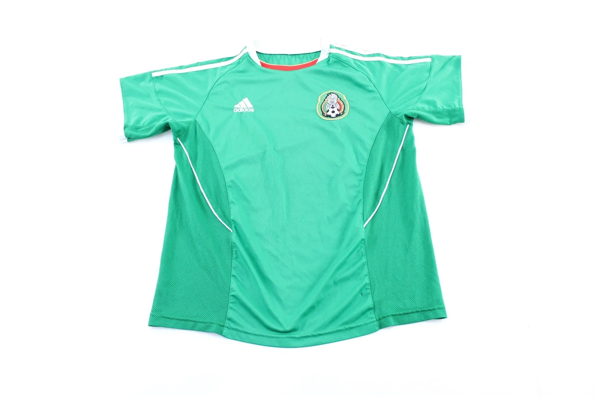 Adidas Embroidered Logo Mexico Green Soccer Jersey