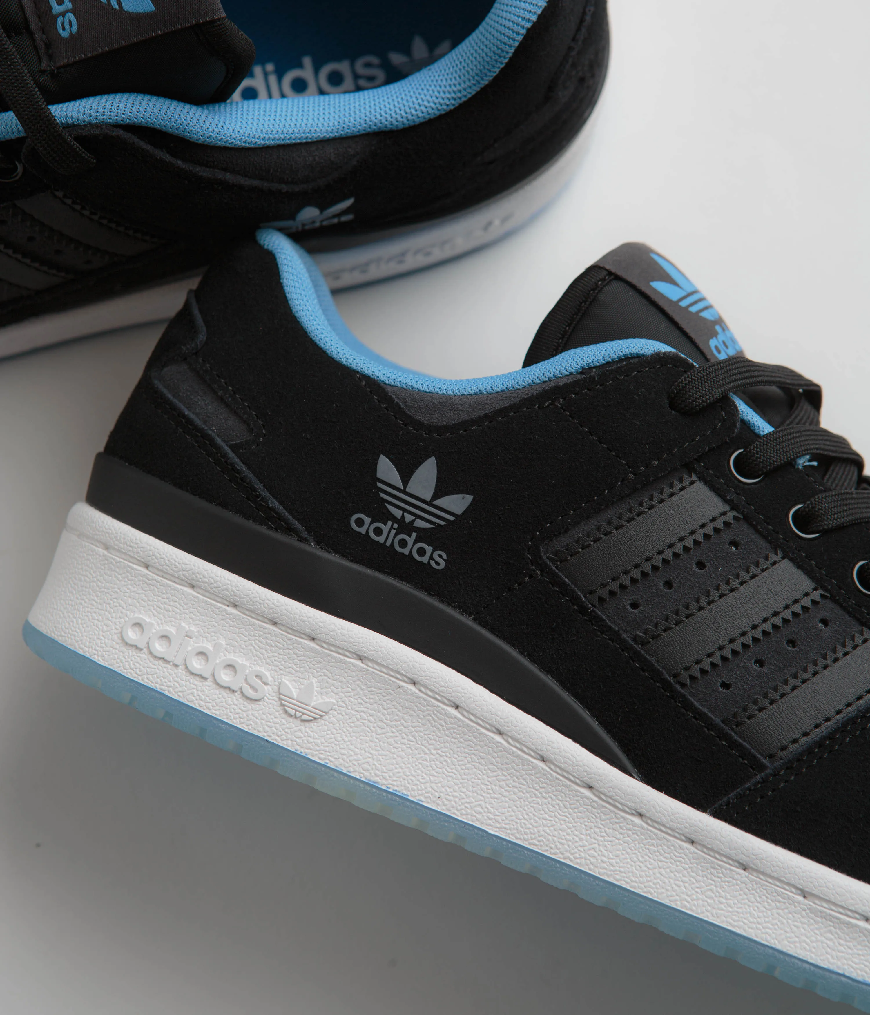 Adidas Forum 84 Low ADV Shoes - Core Black / Blue Burst / Carbon