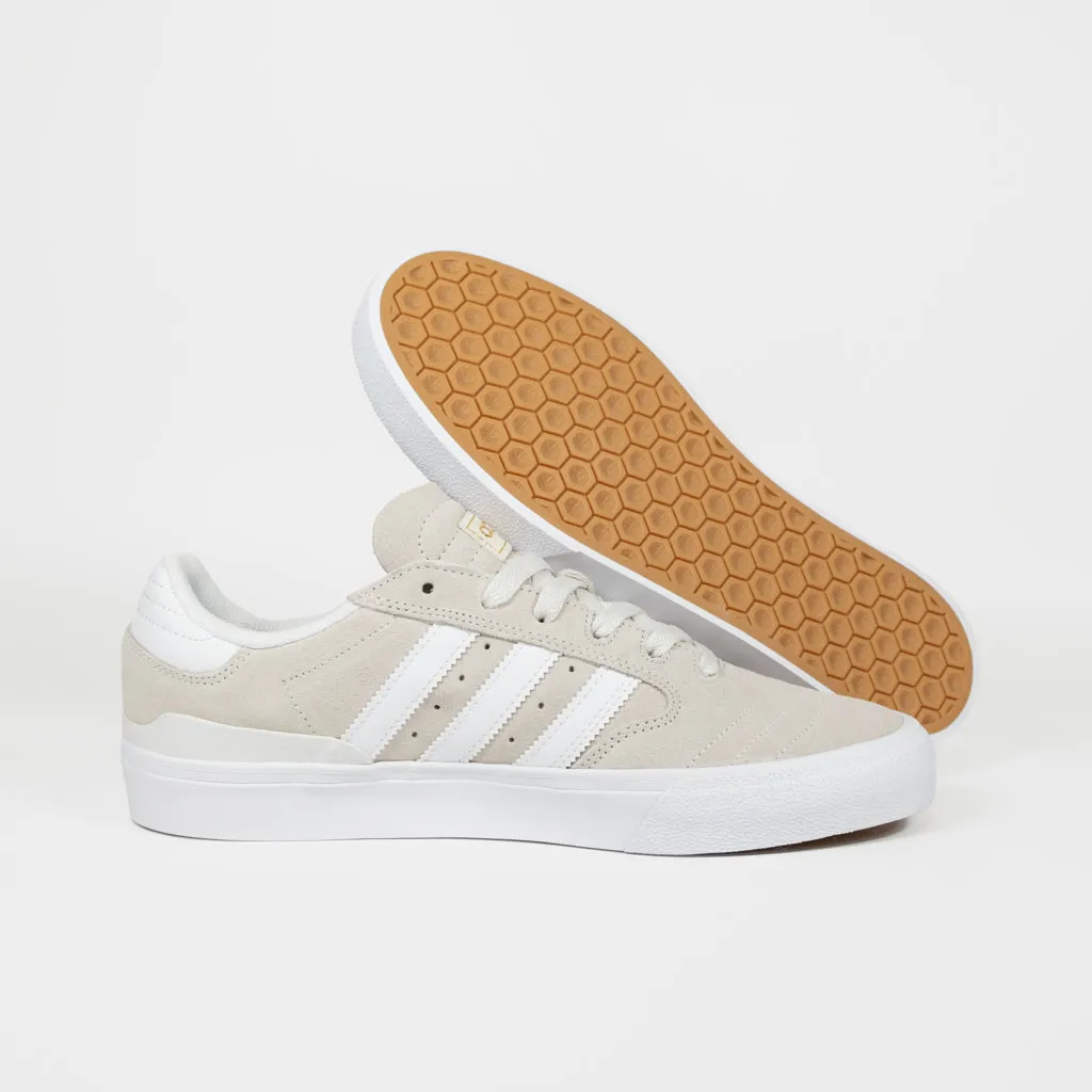 Adidas Skateboarding - Busenitz Vulc 2 Shoes - Crystal White / Footwear White / Gold Metallic