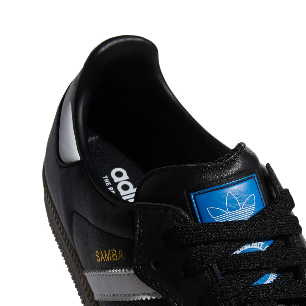 adidas SKATEBOARDING SAMBA ADV SHOES // CBLACK/FTWWHT/GUM5