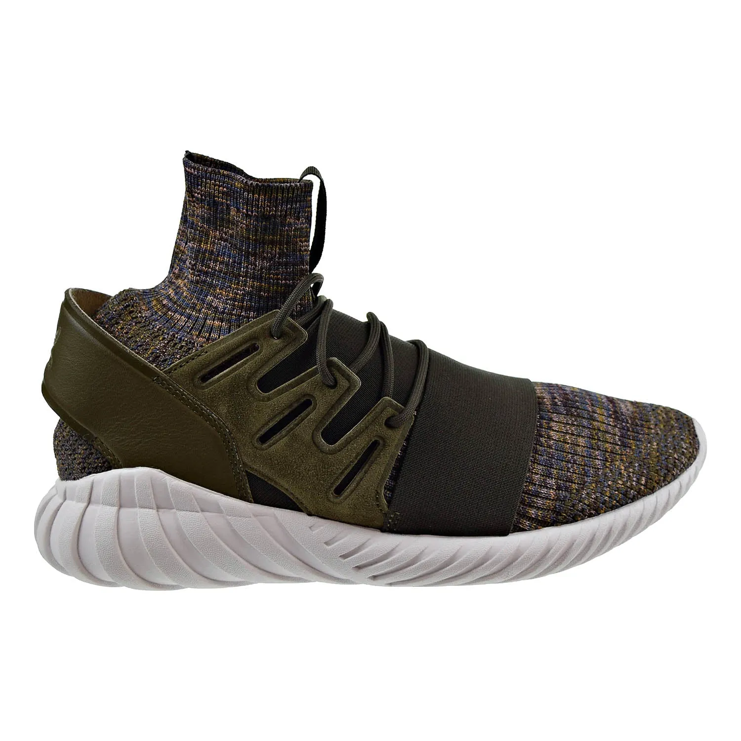 Adidas Tubular Doom Primeknit Mens Shoes Trace olvie/Mystery Brown