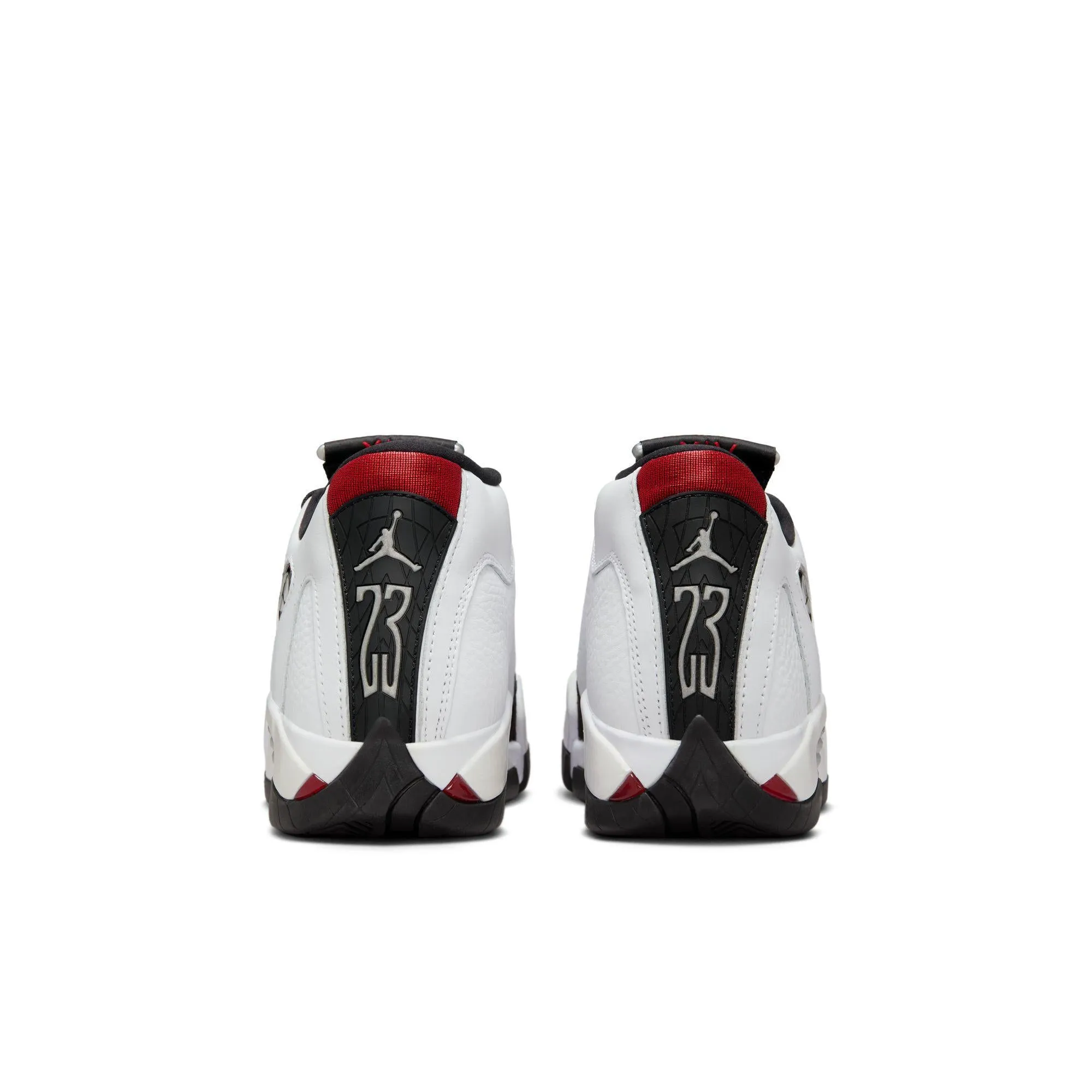 Air Jordan 14 Retro Big Kids' Shoes White/Varsity Red-Black-Metallic Silver