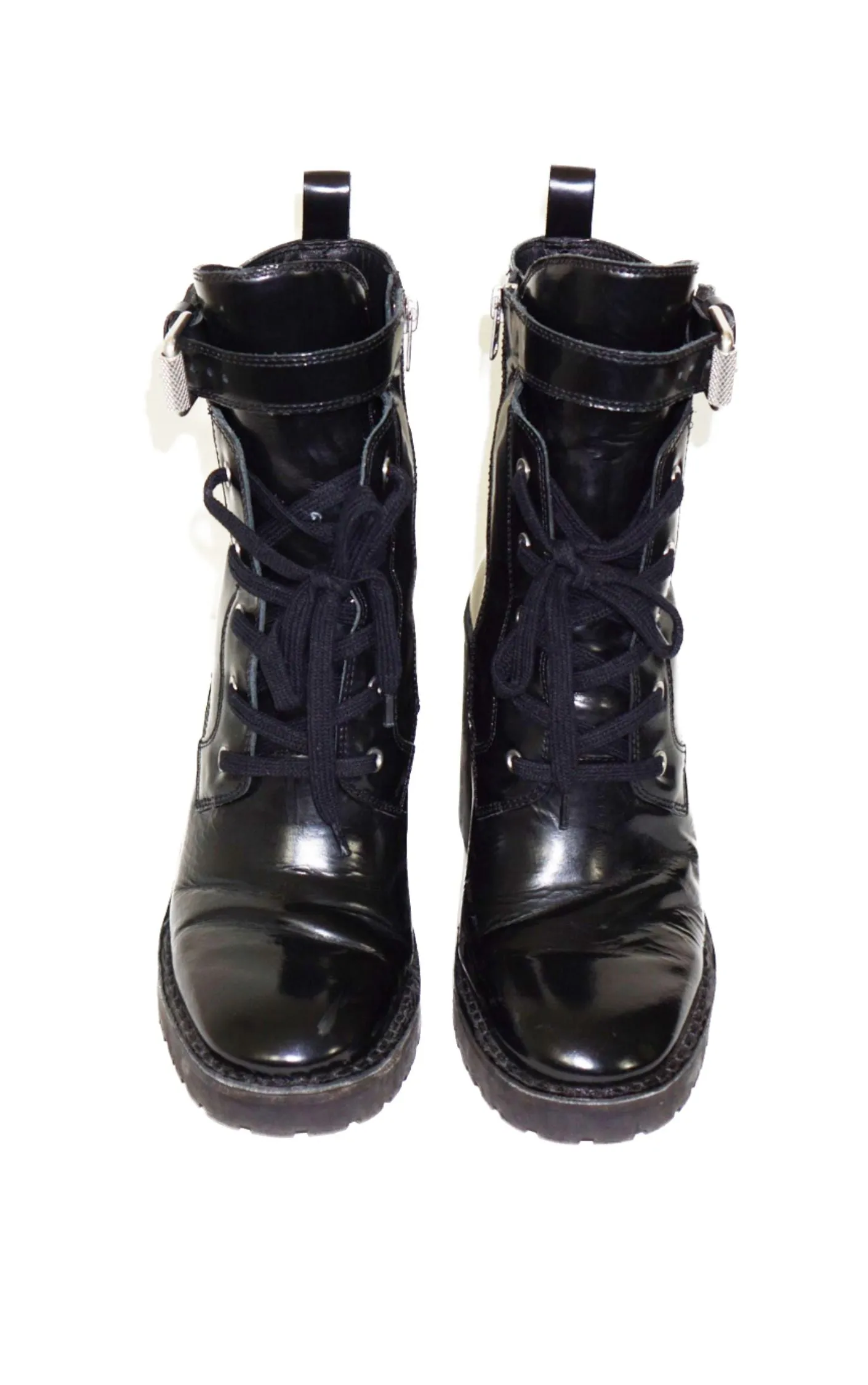 ALL SAINTS ALLSANITS Casey Heeled Leather Combat Boots