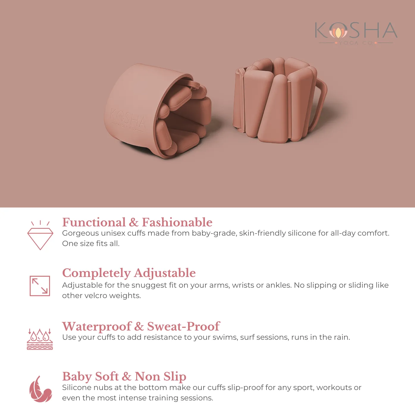 Ankle & Wrist Weights: Kosha Cuffs