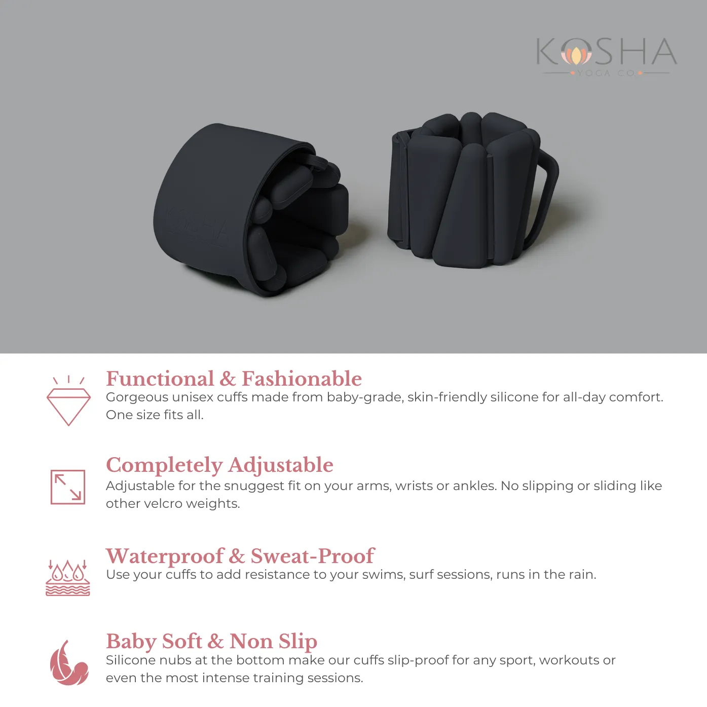 Ankle & Wrist Weights: Kosha Cuffs