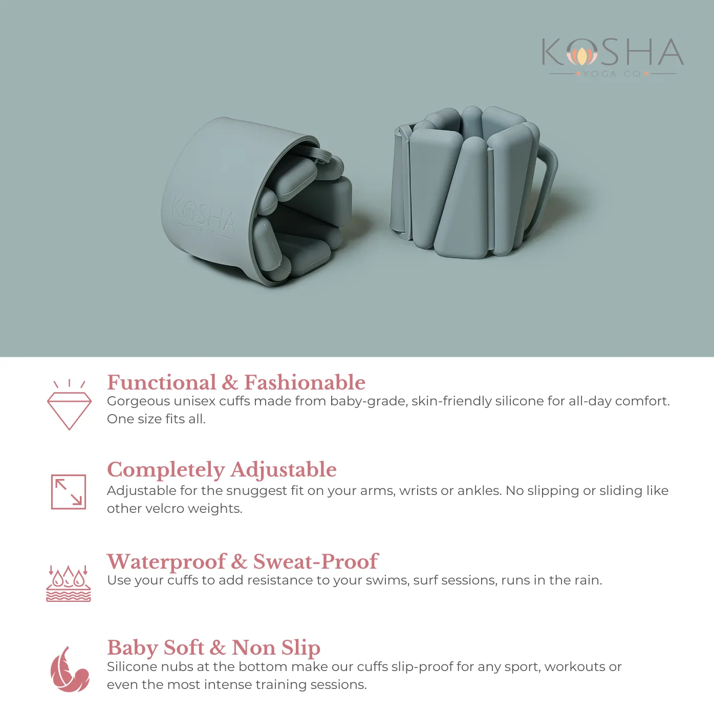 Ankle & Wrist Weights: Kosha Cuffs