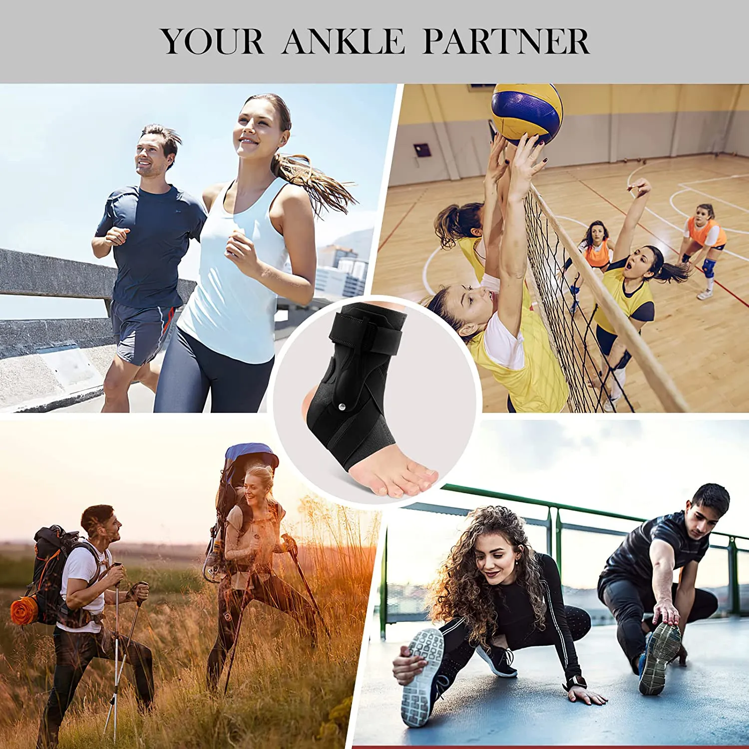 Ankle Support Brace for Ankle Sprains-L