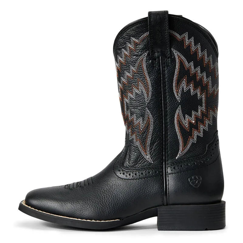 Ariat Black Bear Kids' Tycoon Western Boot