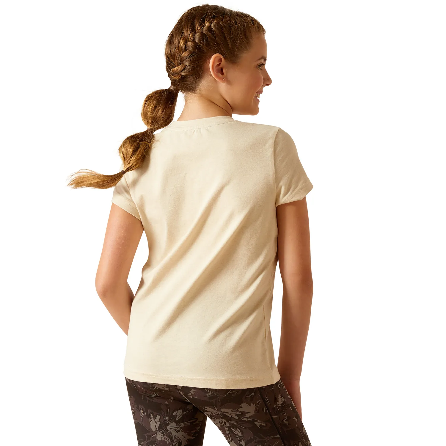 Ariat Girl's Unicorn Insignia T-Shirt - Oatmeal Heather