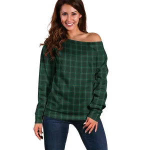 Armagh County Ireland Tartan Off Shoulder Women Sweater