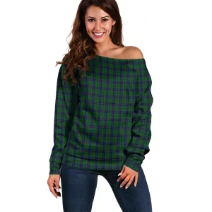 Austin Tartan Off Shoulder Women Sweater