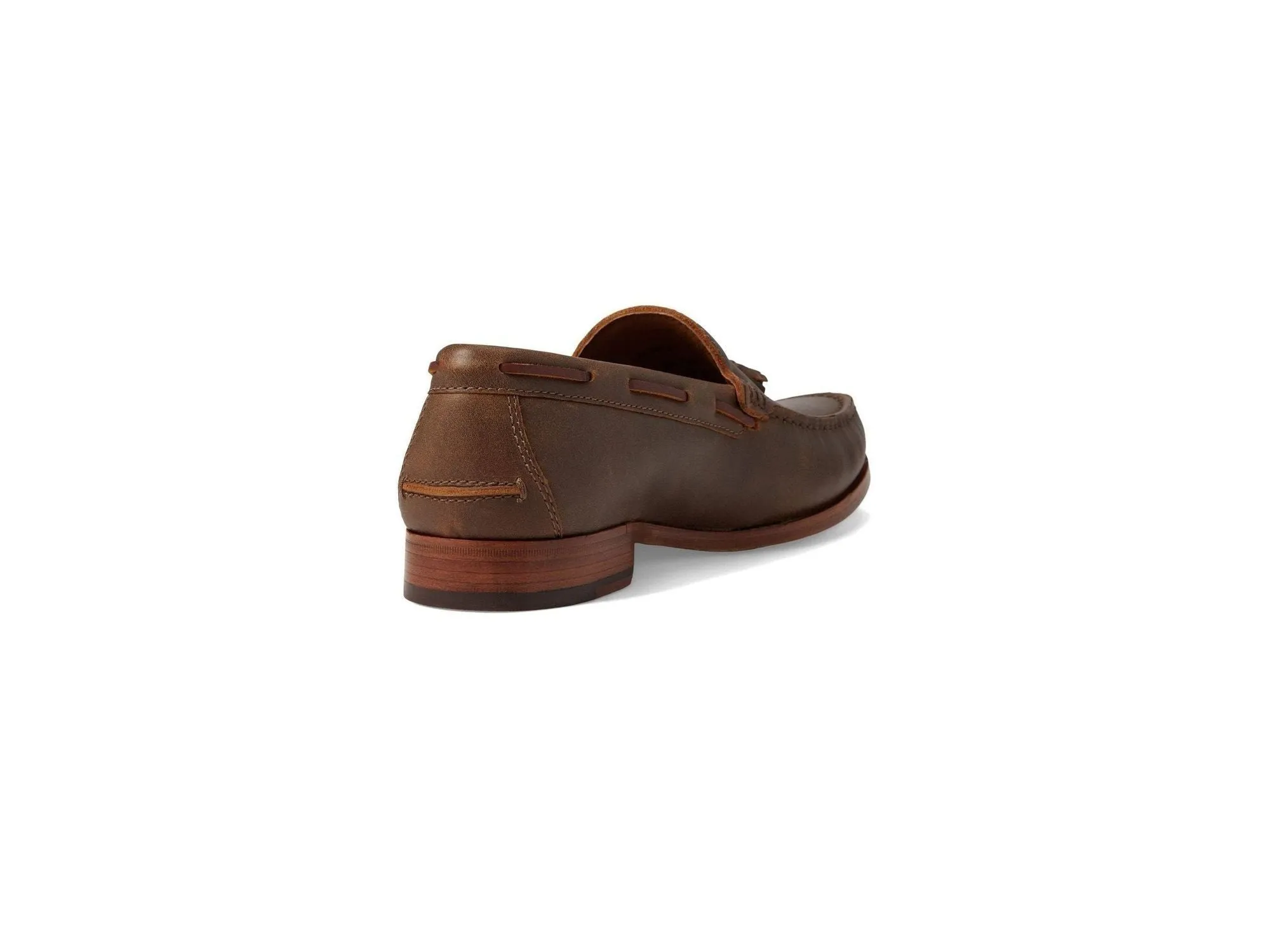 Baldwin Tassel Loafer In Brown American Full Grain Leather