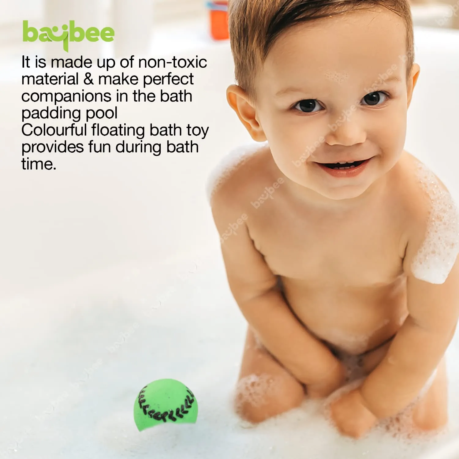 BAYBEE Mini Sports Squeeze Soft Rubber  Balls for Toddlers & Kids