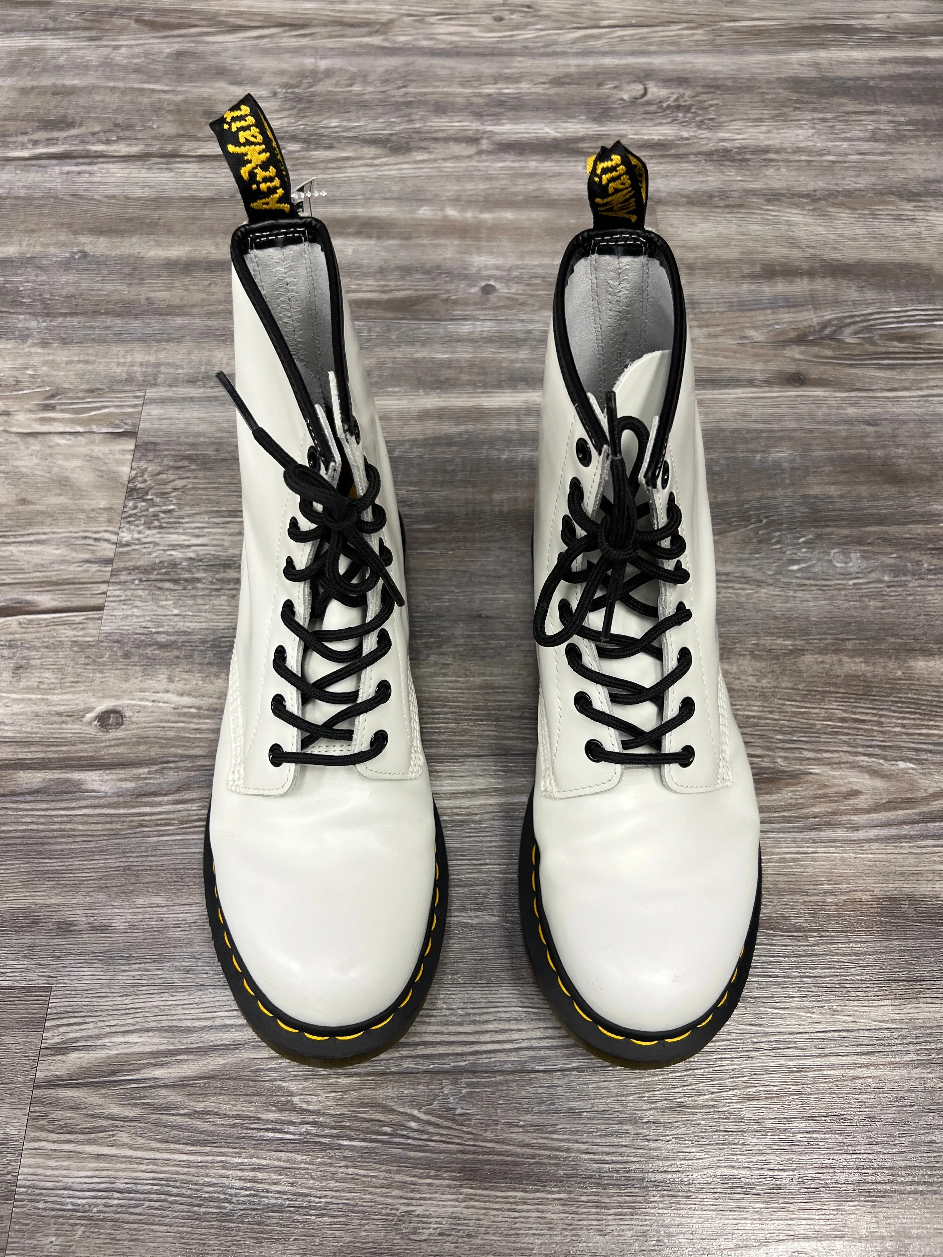 Boots Combat By Dr Martens In White, Size: 11