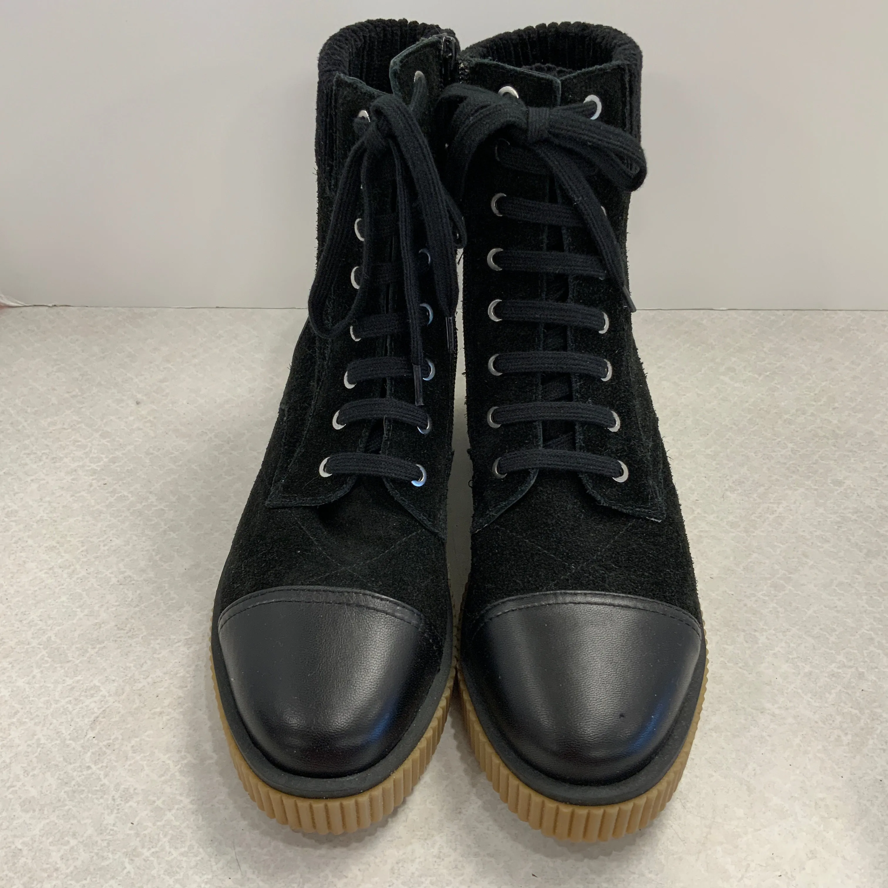 Boots Combat By Vaneli In Black, Size: 9.5