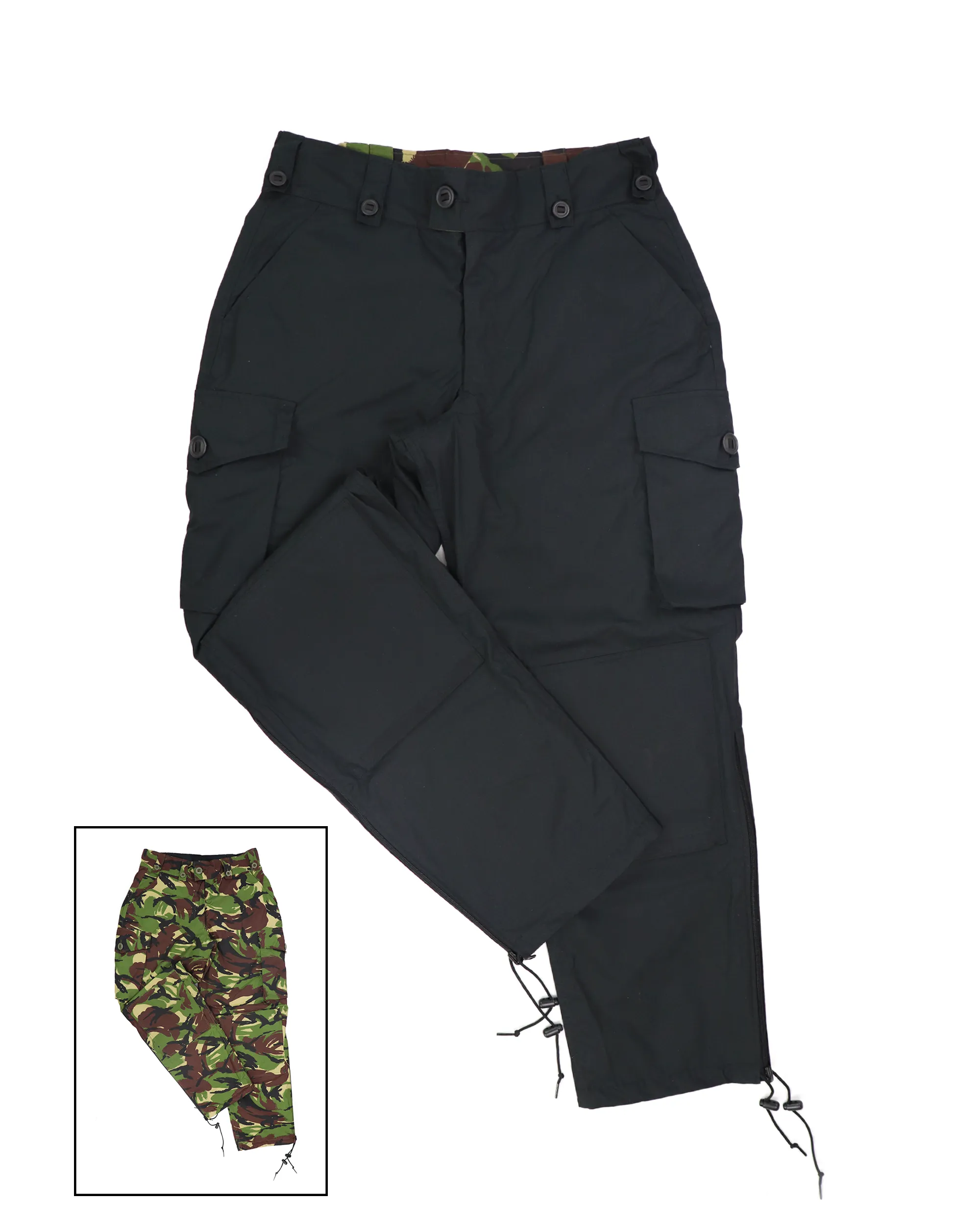 C324P Waterproof Reversible Trouser - Black/British DPM