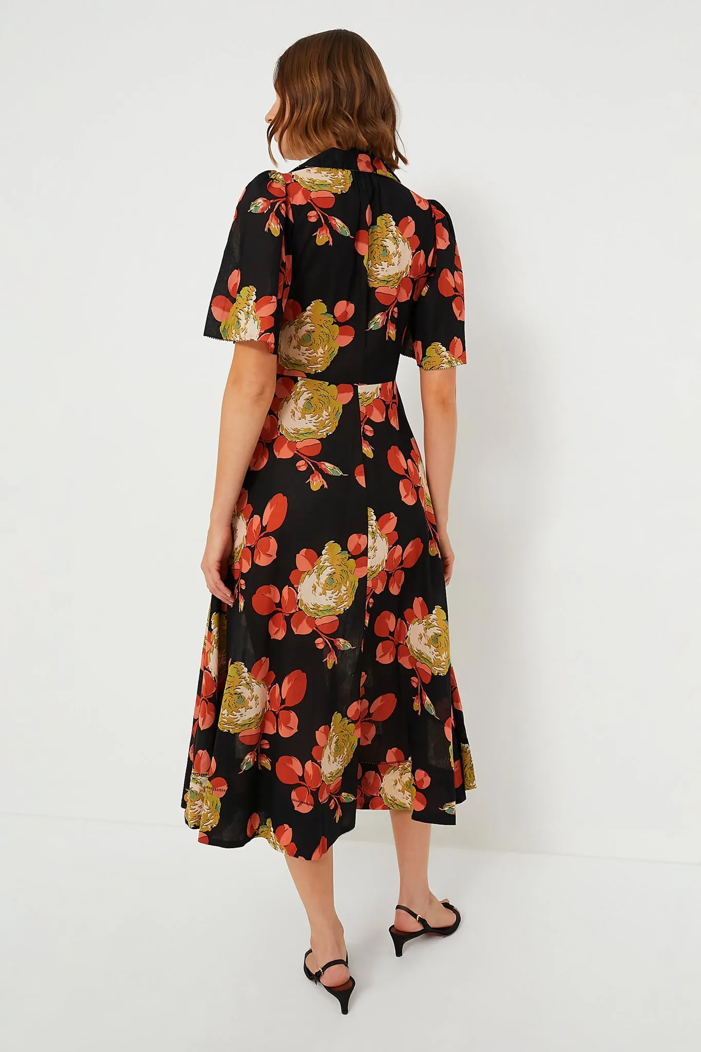 Cabbage Rose Print The Bridge Dress