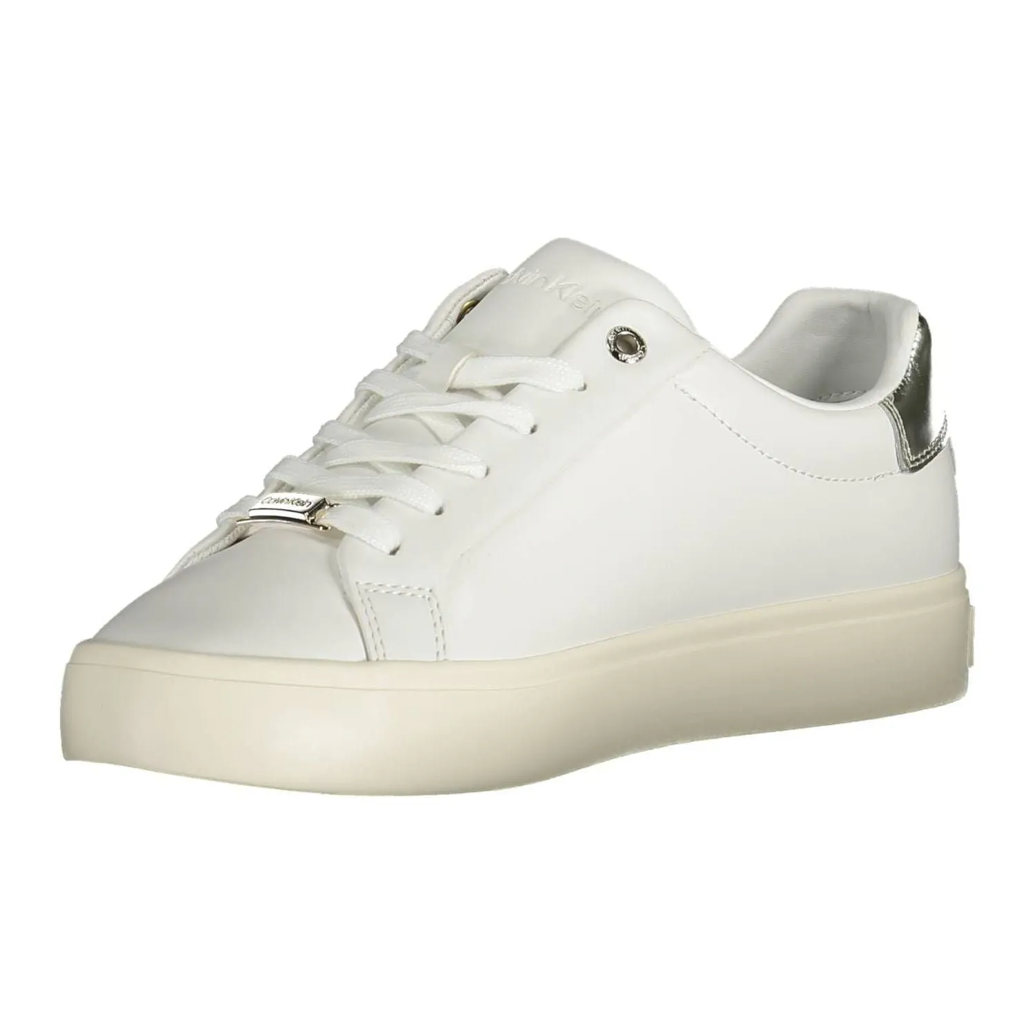 Calvin Klein White Leather Women Sneaker