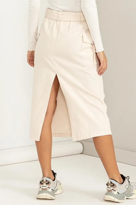 Cargo Midi Skirt