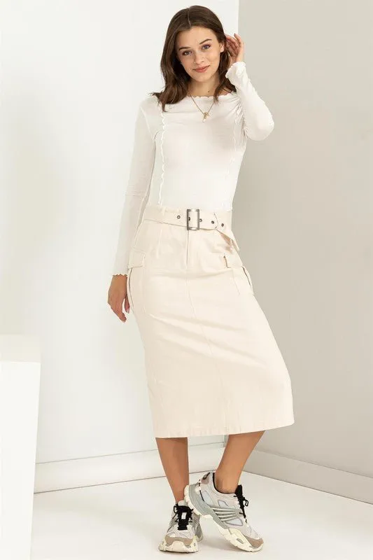 Cargo Midi Skirt