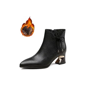 ChicLux Exotic Chic Ankle Boots