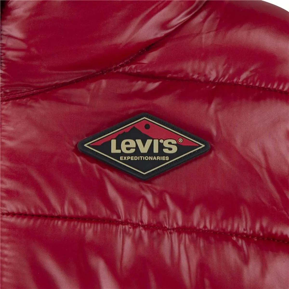 Children's Sports Jacket Levi's Sherpa Lined Mdwt Puffer J Rhythmic Dark Red