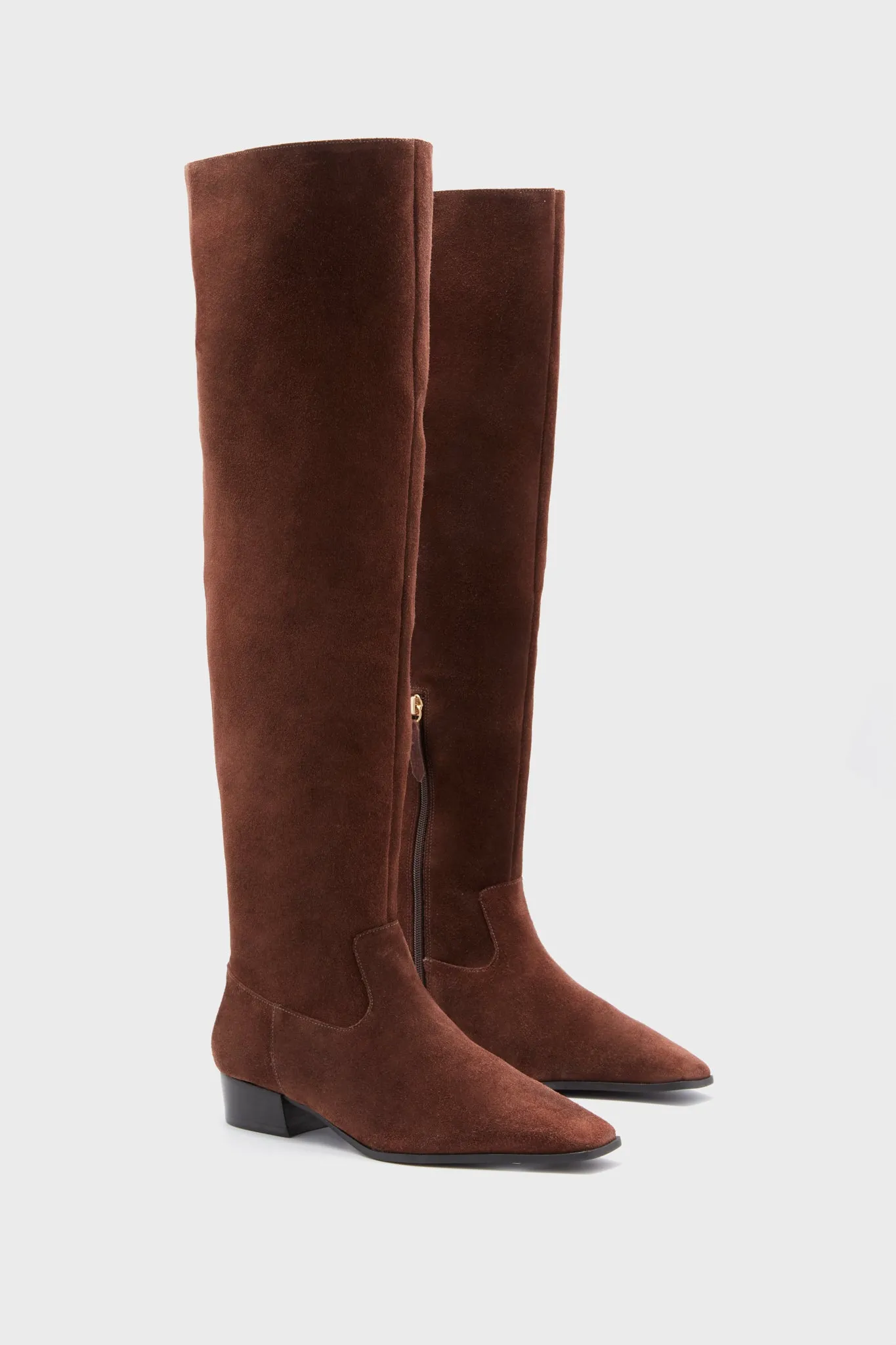 Cinnamon Coffee Over the Knee Helena Boots