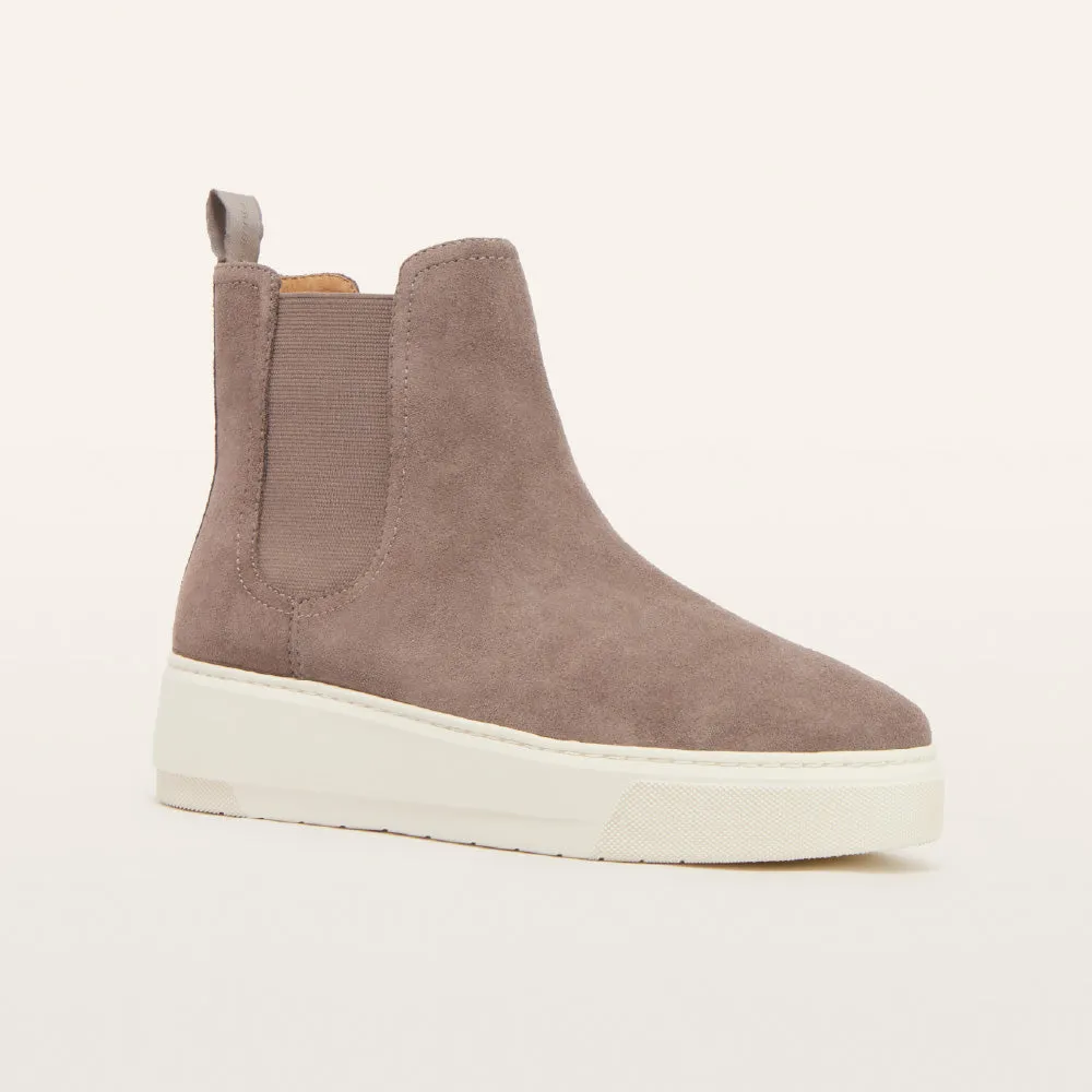 Crawford Dark Taupe Suede