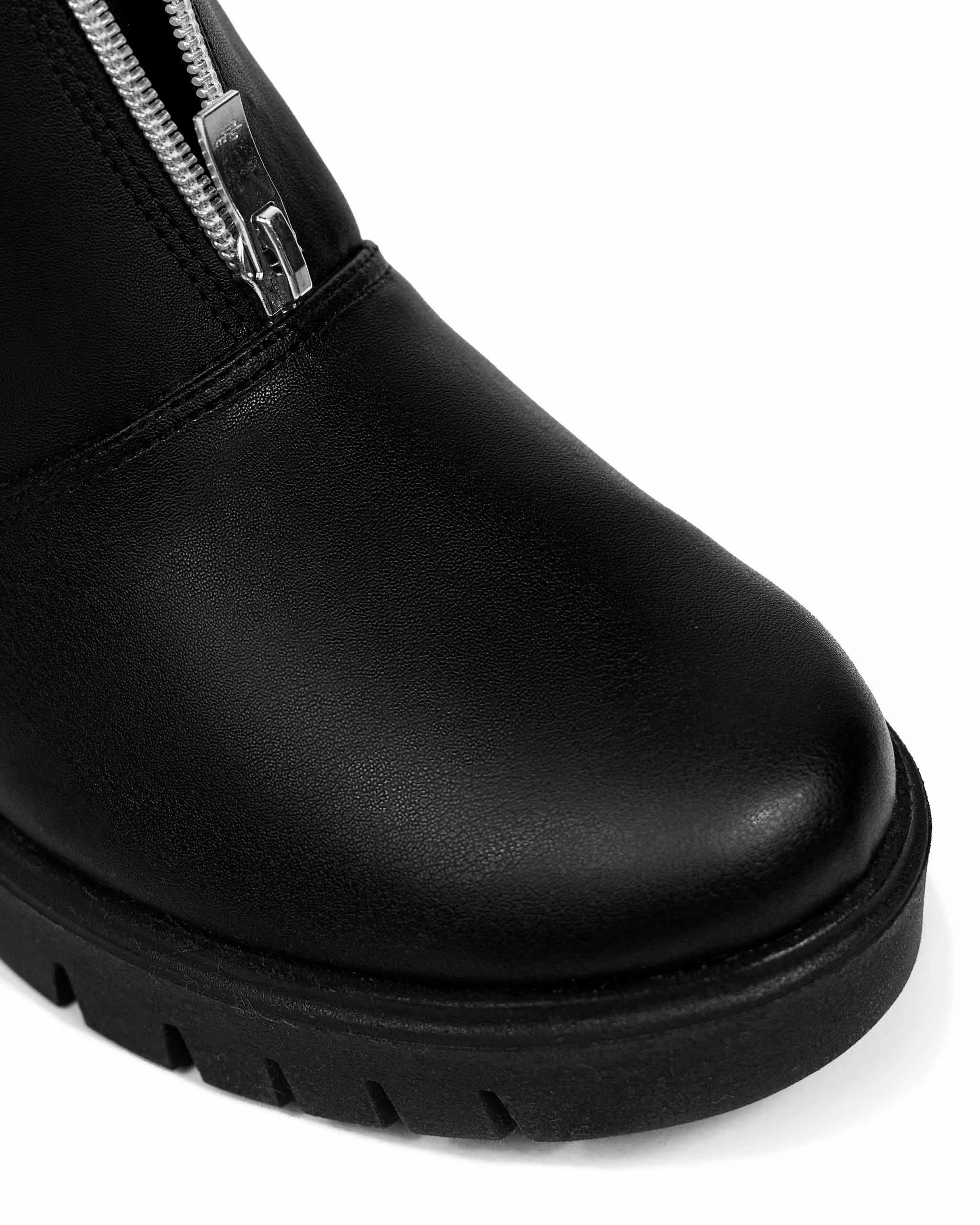 Cyber Desserto® Cactus Leather Vegan Ankle Boots | Black