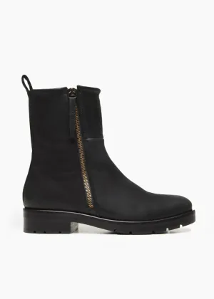 Darbette Leather Shearling Boot - Ringo Black