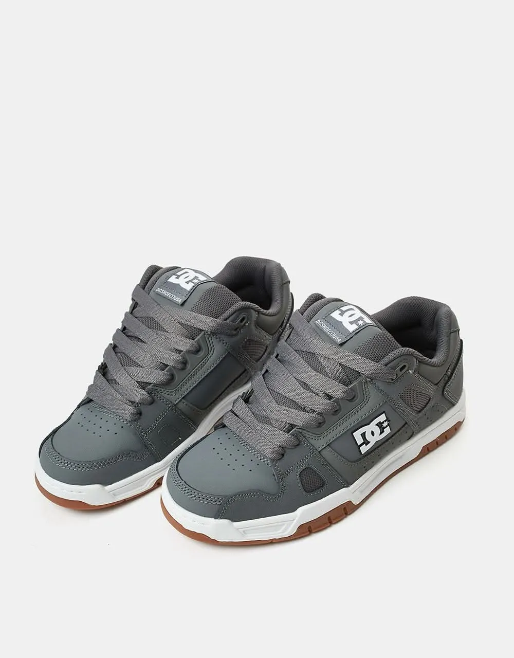 DC Stag Skate Shoes - Grey/Gum