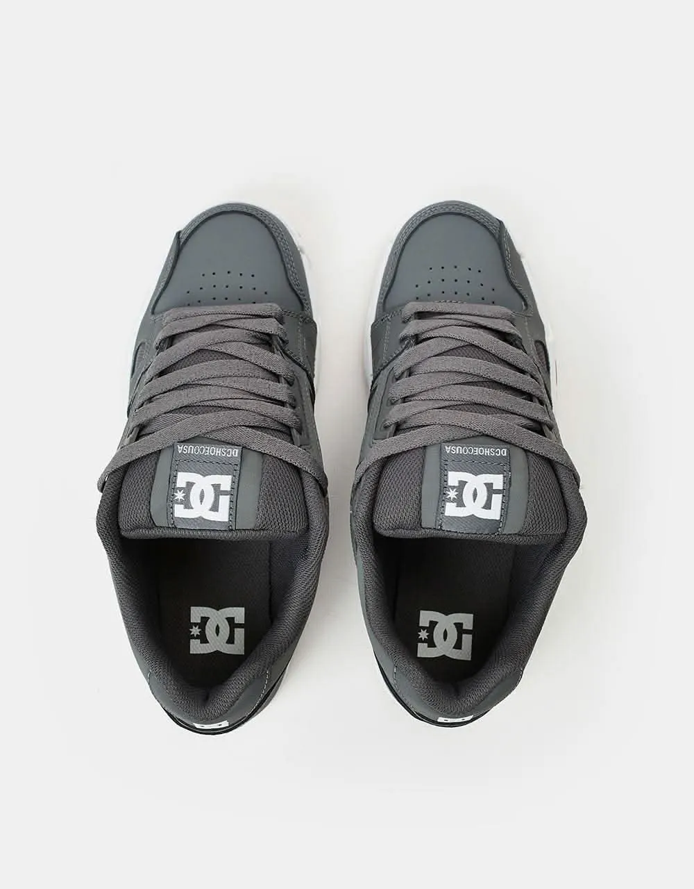 DC Stag Skate Shoes - Grey/Gum