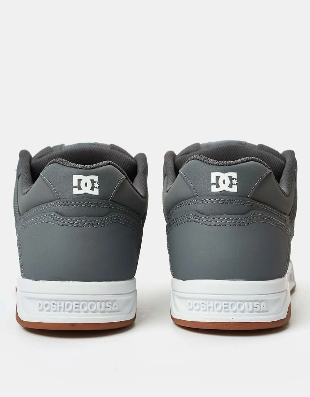 DC Stag Skate Shoes - Grey/Gum