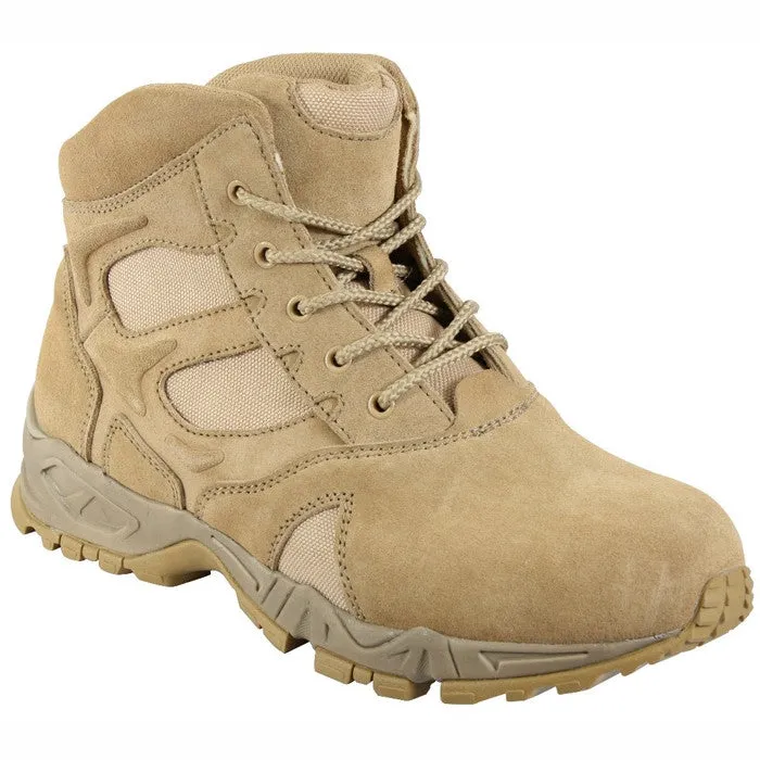 Desert Tan Forced Entry Deployment Low 6" Boots Suede Boot with Mountaineer Sole