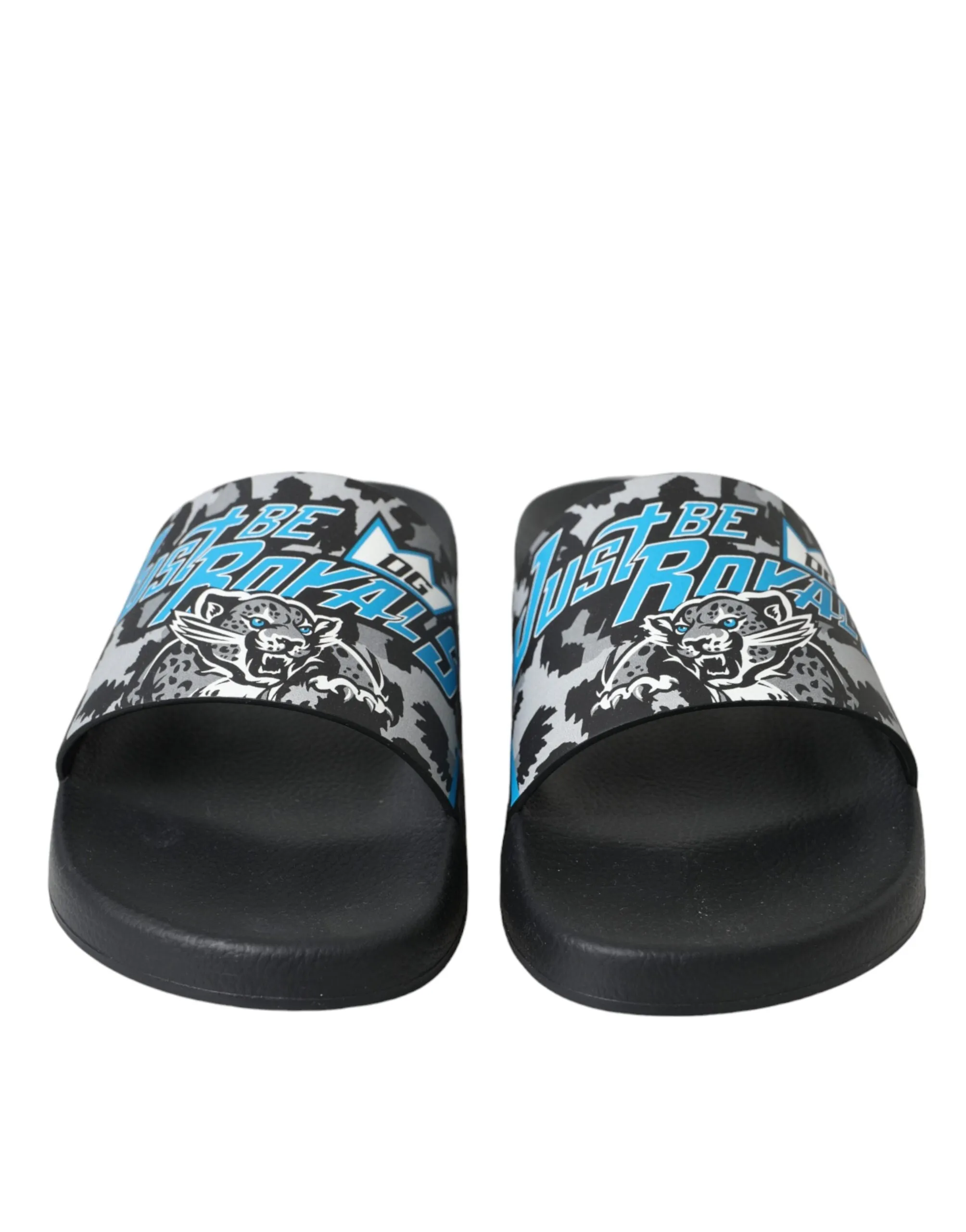 Dolce & Gabbana Jungle Sport Leather Slides