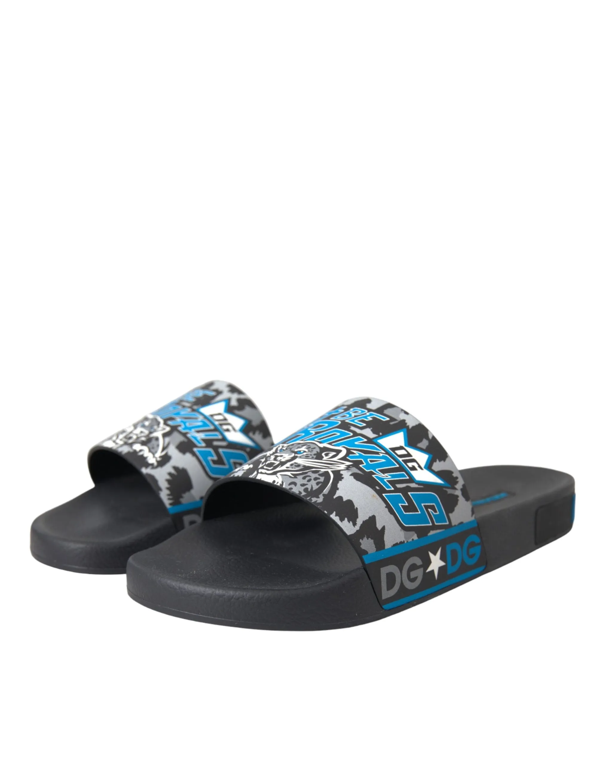 Dolce & Gabbana Jungle Sport Leather Slides