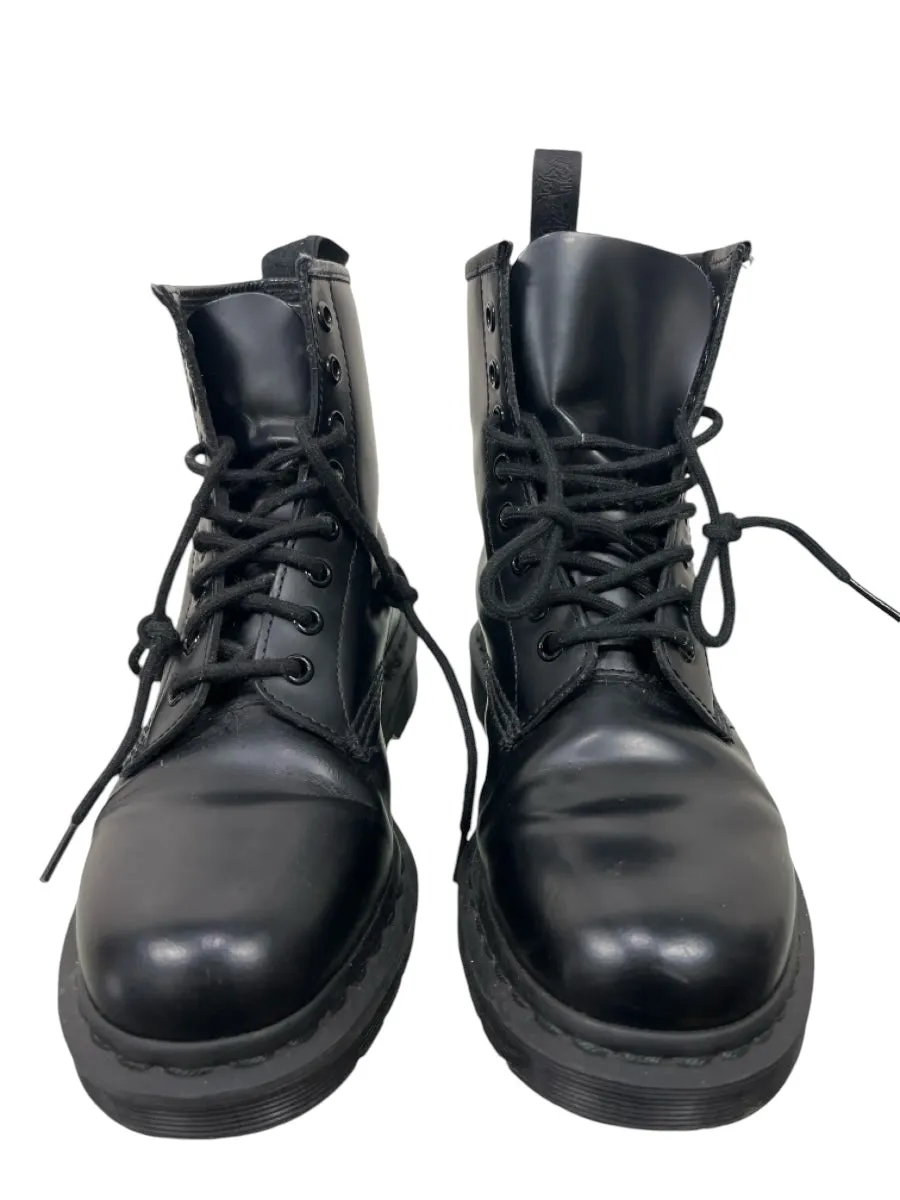 Dr Marten Shoe Size 7 Black Leather Combat Laces Boots